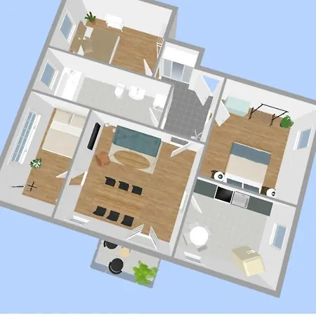 Appartement 3 Schlafzimmer - Nahe Muenchen & Flughafen - Netflix